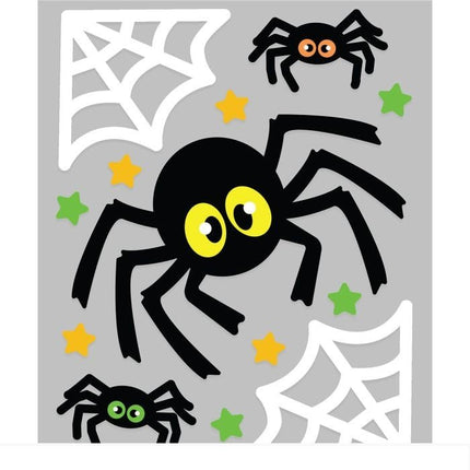 Halloween Raamsticker Spinnen En Spinnenweb 25cm van Fiestas Guirca koop je bij Partywinkel