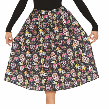 Halloween Rok Doodshoofden van Fiestas Guirca koop je bij Partywinkel