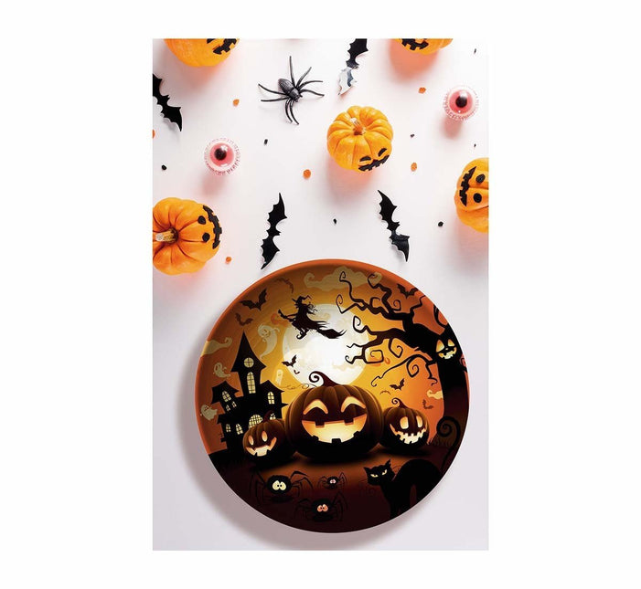 Halloween Schaal Pompoen 27cm van Fiestas Guirca koop je bij Partywinkel