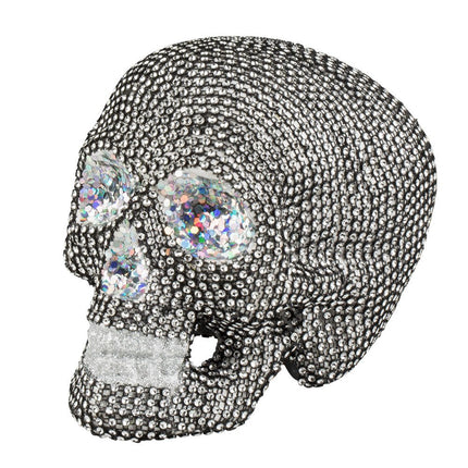 Halloween Schedel Glitters 19cm van Boland koop je bij Partywinkel