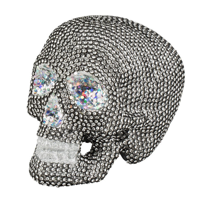 Halloween Schedel Glitters 19cm van Boland koop je bij Partywinkel
