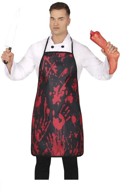 Halloween Schort Zwart Bloederig 75cm van Fiestas Guirca koop je bij Partywinkel