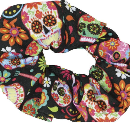 Halloween Scrunchie Catrina van Fiestas Guirca koop je bij Partywinkel