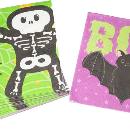 Halloween Servetten Trick Or Treat 3 - Laags 33cm 20st van VDV Benefit koop je bij Partywinkel