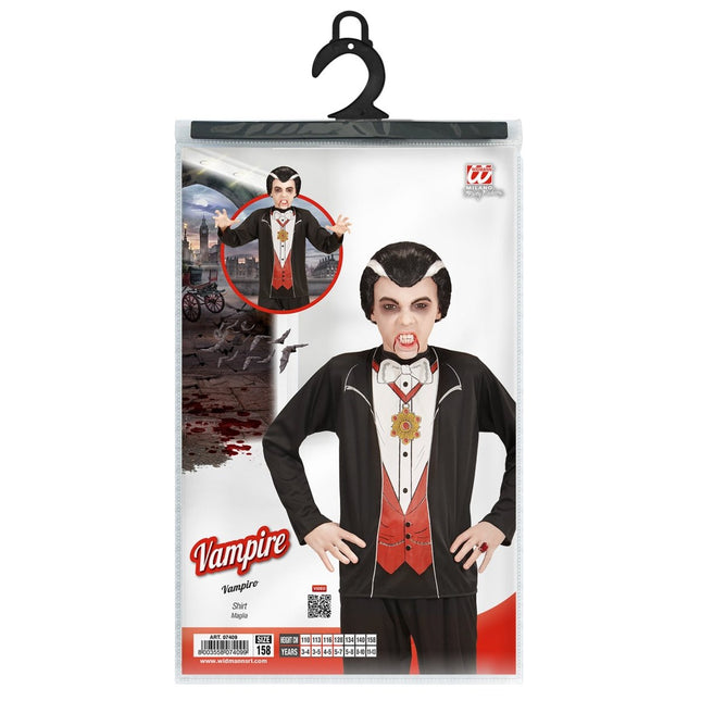 Halloween Shirt Kind Vampier van Widmann koop je bij Partywinkel