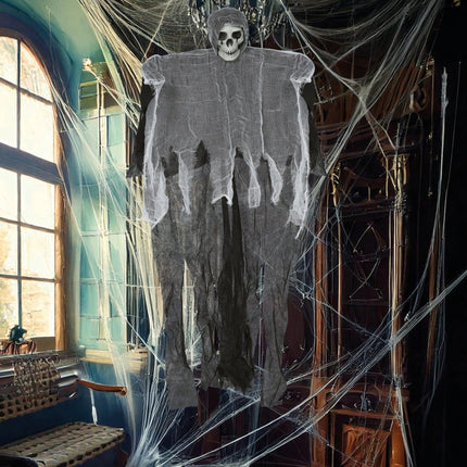 Halloween Skelet Grijs Skelet 90cm van Fiestas Guirca koop je bij Partywinkel