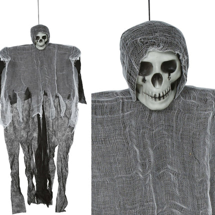 Halloween Skelet Grijs Skelet 90cm van Fiestas Guirca koop je bij Partywinkel