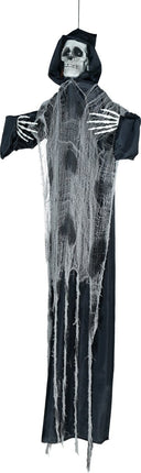 Halloween Skelet Hangend Tuniek Met Licht, Geluid En Beweging 1,75m van Fiestas Guirca koop je bij Partywinkel