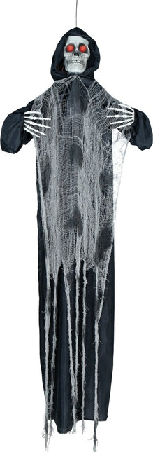 Halloween Skelet Hangend Tuniek Met Licht, Geluid En Beweging 1,75m van Fiestas Guirca koop je bij Partywinkel