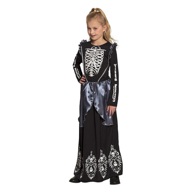 Halloween Skelet Kostuum Koningin Kind van Boland koop je bij Partywinkel