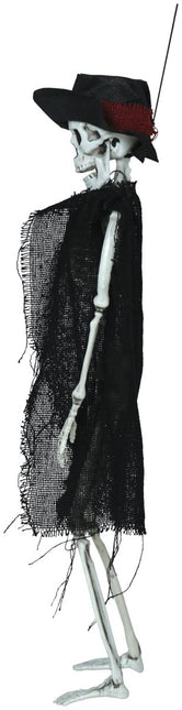 Halloween Skelet Met Hoed 47cm van Fiestas Guirca koop je bij Partywinkel