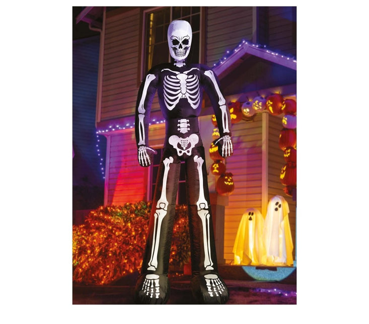 Halloween Skelet Opblaasbaar 2m van Fiestas Guirca koop je bij Partywinkel