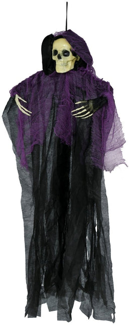 Halloween Skelet Zwart Paars Skelet 90cm van Fiestas Guirca koop je bij Partywinkel