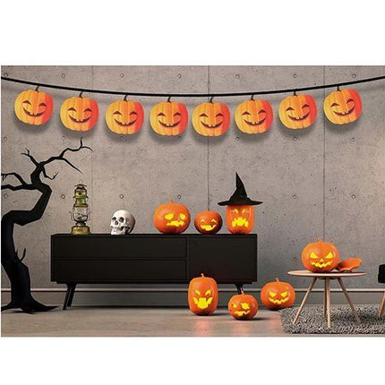 Halloween Slinger Pompoen 3m van Fiestas Guirca koop je bij Partywinkel