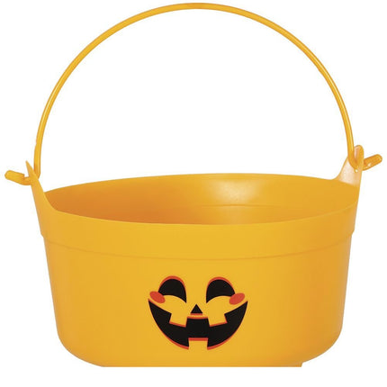 Halloween Snoepbakje Oranje Pompoen 24cm van Fiestas Guirca koop je bij Partywinkel