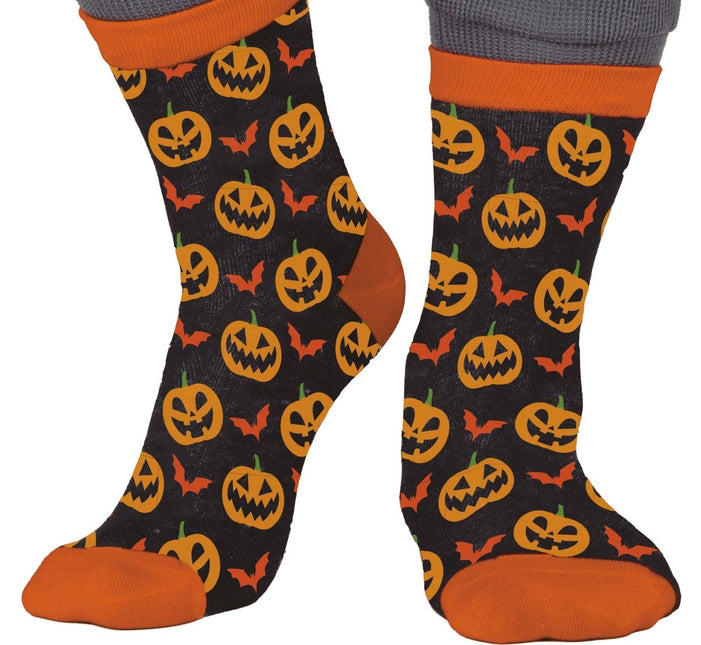 Halloween Sokken Pompoen van Fiestas Guirca koop je bij Partywinkel
