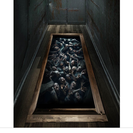 Halloween Sticker Zombies 90cm van Fiestas Guirca koop je bij Partywinkel