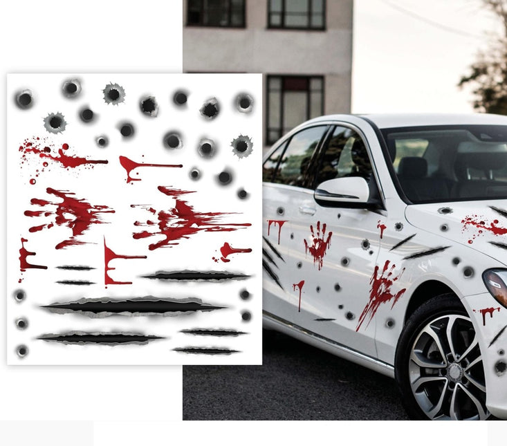 Halloween Stickers Auto 40cm van Fiestas Guirca koop je bij Partywinkel