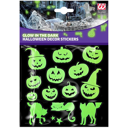 Halloween Stickers Glow In The Dark 21cm van Widmann koop je bij Partywinkel