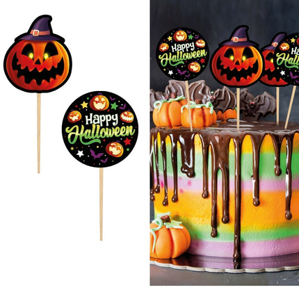 Halloween Taarttopper 6cm 12st van Fiestas Guirca koop je bij Partywinkel