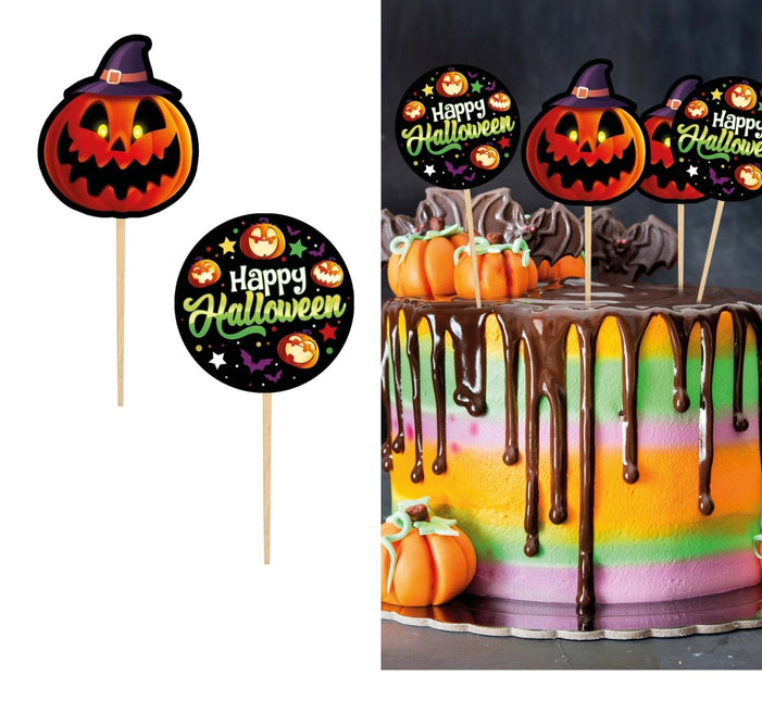 Halloween Taarttopper 6cm 12st van Fiestas Guirca koop je bij Partywinkel