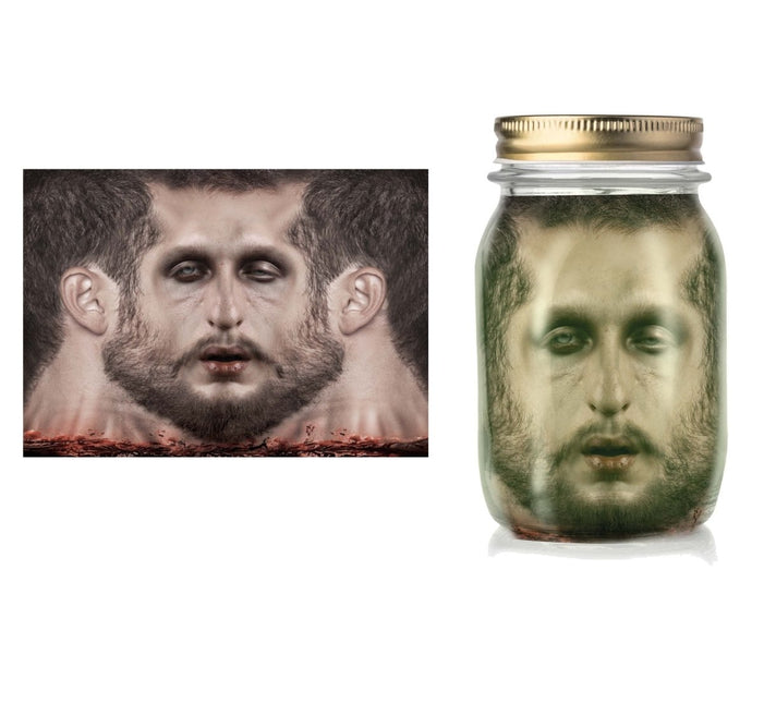 Halloween Pot Met Gebalsemd Hoofd 18cm van Fiestas Guirca koop je bij Partywinkel