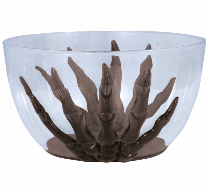 Halloween Tafeldecoratie Skelethand Kom van Fiestas Guirca koop je bij Partywinkel