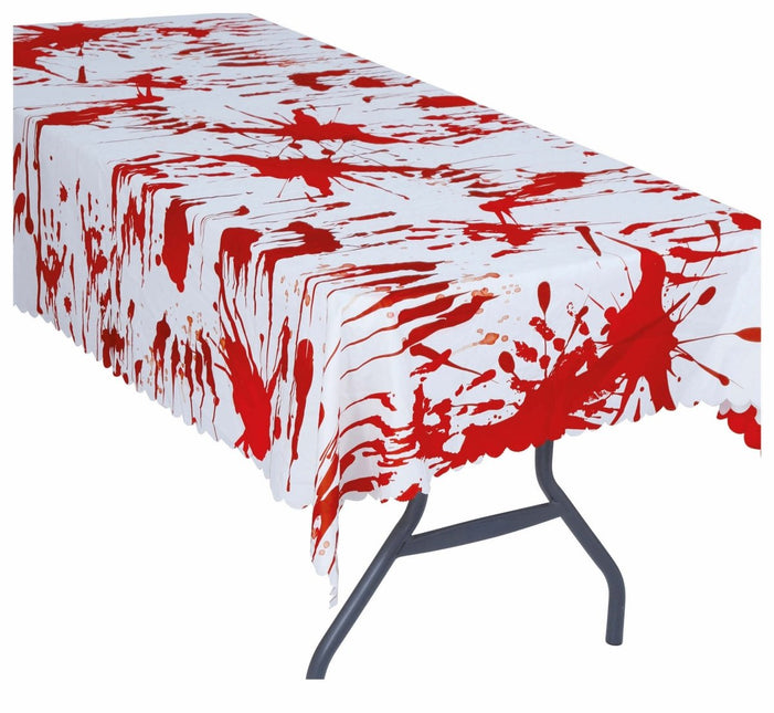 Halloween Tafelkleed Bloed 1,77m van Fiestas Guirca koop je bij Partywinkel