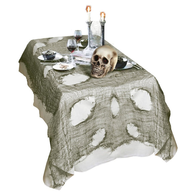 Halloween Tafelkleed Groen Gescheurd 3m van Widmann koop je bij Partywinkel