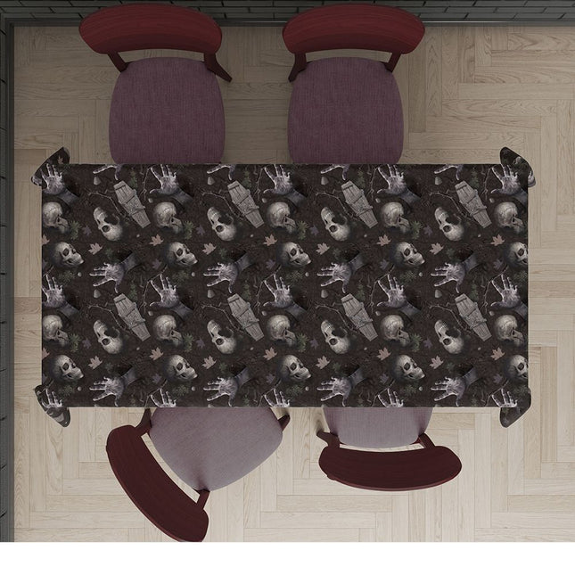 Halloween Tafelkleed Kerkhof 2,74m van Fiestas Guirca koop je bij Partywinkel