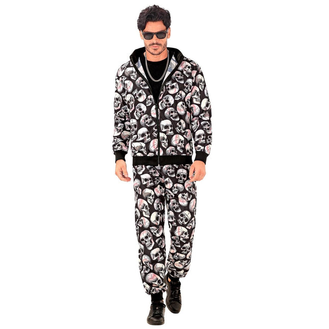 Halloween Trainingspak Fout Schedels van Widmann koop je bij Partywinkel