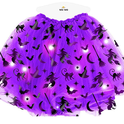Halloween Tutu Dames Met Licht 40cm van Fiestas Guirca koop je bij Partywinkel