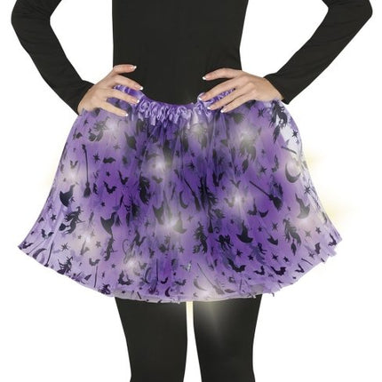 Halloween Tutu Dames Met Licht 40cm van Fiestas Guirca koop je bij Partywinkel
