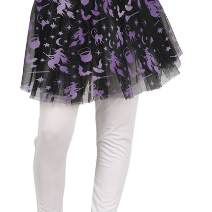 Halloween Tutu Meisje Heks 30cm van Fiestas Guirca koop je bij Partywinkel