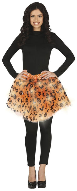 Halloween Tutu Oranje Dames 40cm van Fiestas Guirca koop je bij Partywinkel