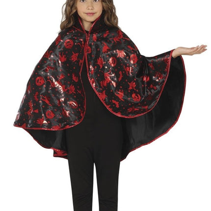 Halloween Verkleedset Zwart Rood Meisje Heks 2 delig van Fiestas Guirca koop je bij Partywinkel