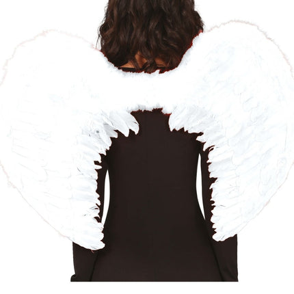 Vleugels Wit 80cm van Fiestas Guirca koop je bij Partywinkel