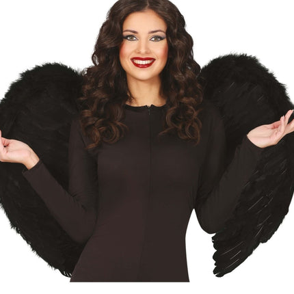 Halloween Vleugels Zwart 80cm van Fiestas Guirca koop je bij Partywinkel