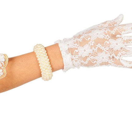 Kant Handschoenen Wit van Wilbers & Wilbers koop je bij Partywinkel