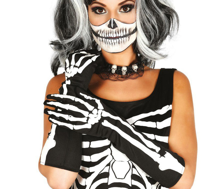 Handschoenen Skelet 40cm van Fiestas Guirca koop je bij Partywinkel