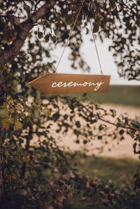 Hangbord Ceremony 36cm van Partydeco koop je bij Partywinkel