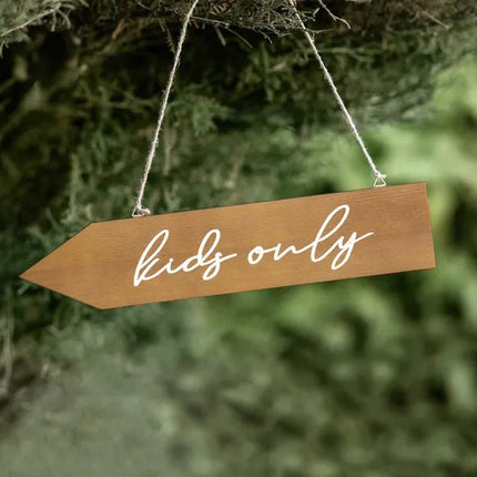 Hangbord Kids Only 36cm van Partydeco koop je bij Partywinkel