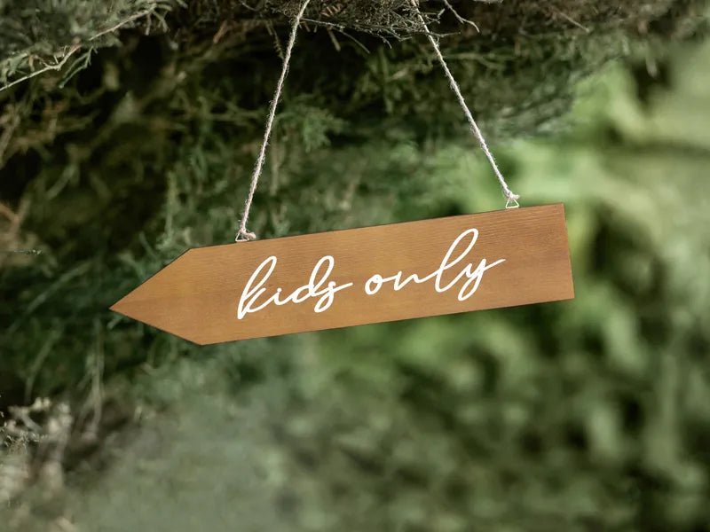Hangbord Kids Only 36cm van Partydeco koop je bij Partywinkel