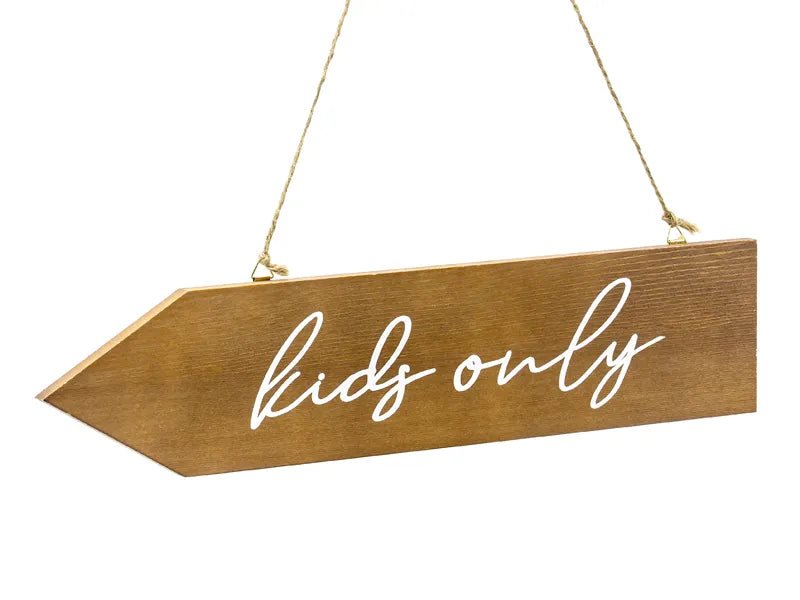 Hangbord Kids Only 36cm van Partydeco koop je bij Partywinkel