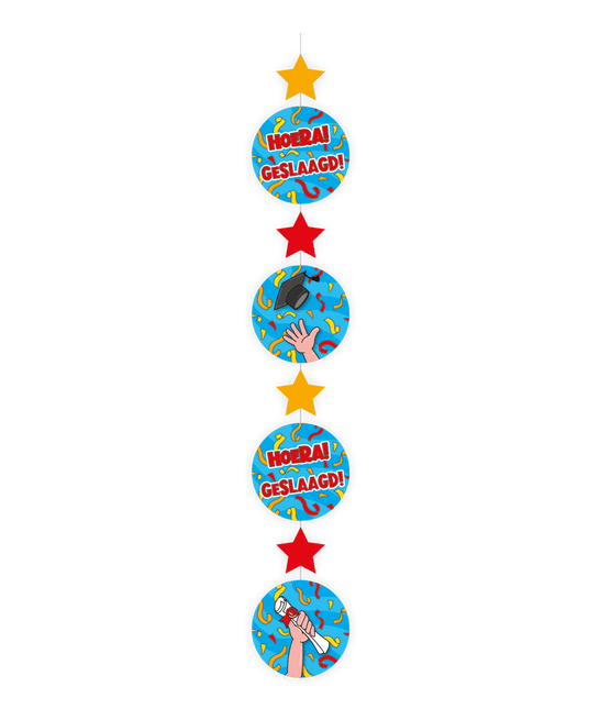 Hangdecoratie Geslaagd 120cm van Paper Dreams koop je bij Partywinkel