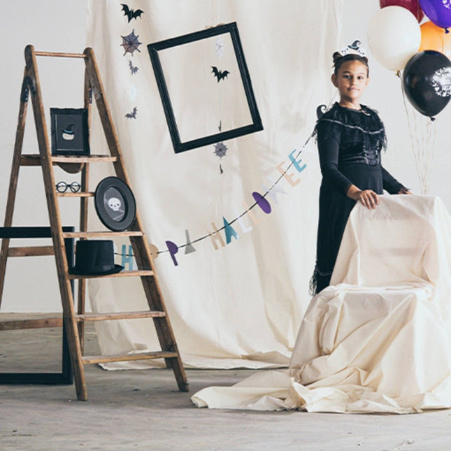 Hangdecoratie Happy Halloween 70cm - 2 stuks van Folat koop je bij Partywinkel