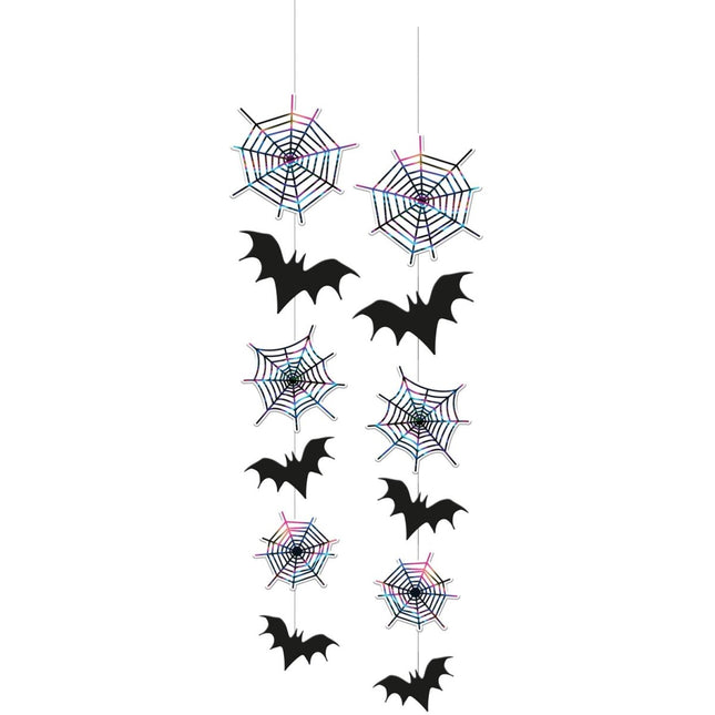 Hangdecoratie Happy Halloween 70cm - 2 stuks van Folat koop je bij Partywinkel
