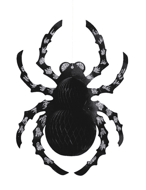 HANGING GLITTER SPIDER DEC 14" van Unique koop je bij Partywinkel