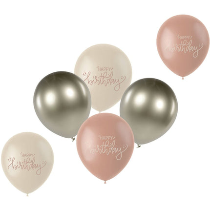 Happy Birthday Ballonnen 33cm 6st van Folat koop je bij Partywinkel