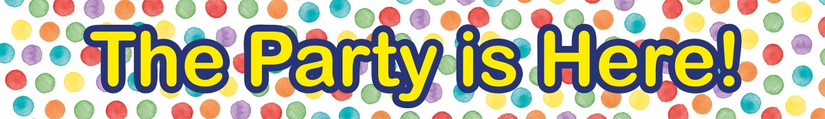 Happy Birthday Banner 90cm van Procos koop je bij Partywinkel